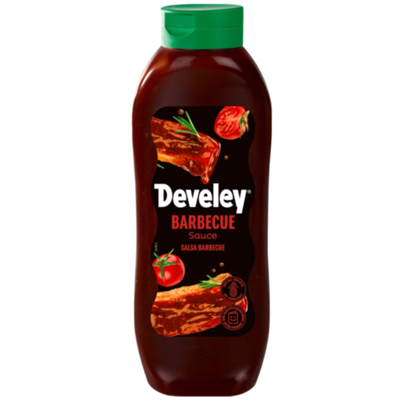 Develey Barbecue Sauce 875 ml rauchig süß würziger Klassiker ideal für Grill und Küche
